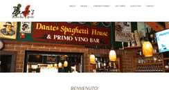 Desktop Screenshot of dantespasta.com